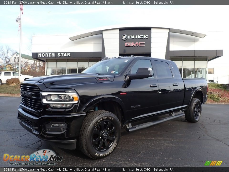 2019 Ram 2500 Laramie Mega Cab 4x4 Diamond Black Crystal Pearl / Black Photo #1