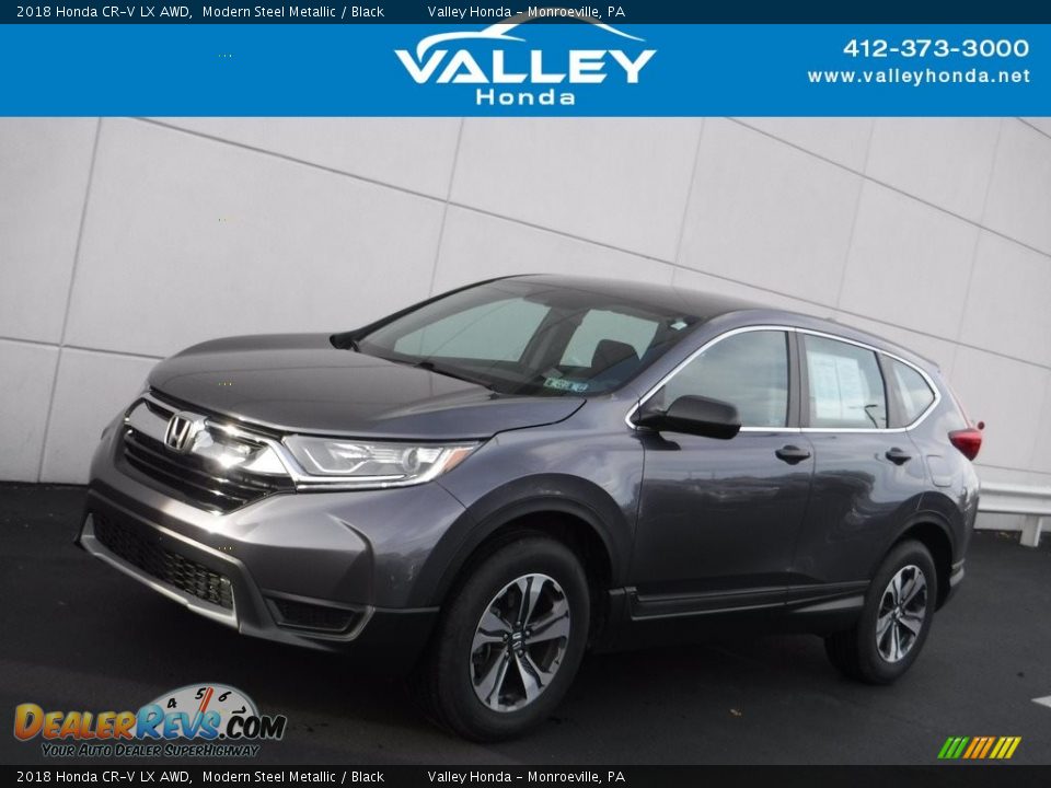 2018 Honda CR-V LX AWD Modern Steel Metallic / Black Photo #1
