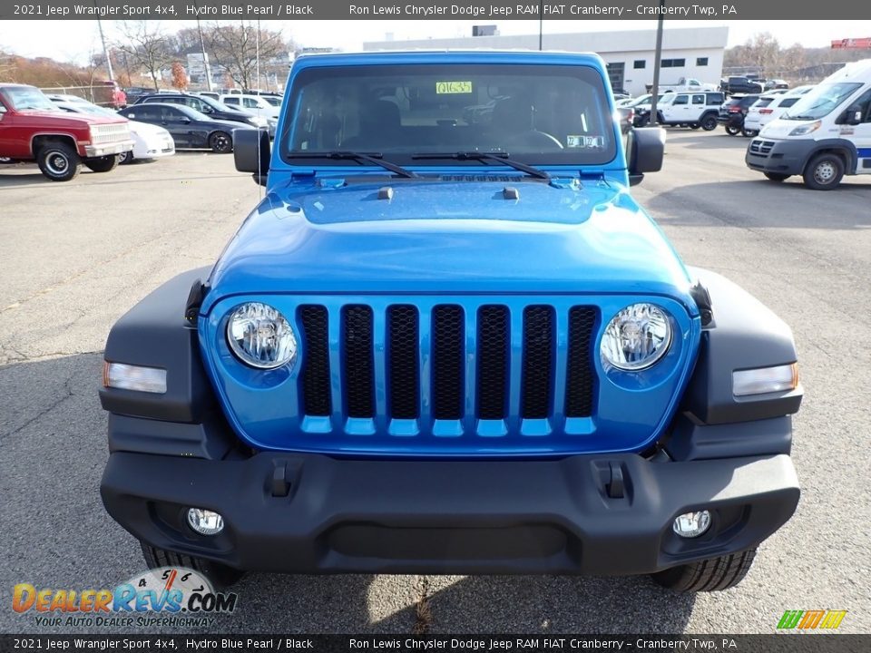 2021 Jeep Wrangler Sport 4x4 Hydro Blue Pearl / Black Photo #2