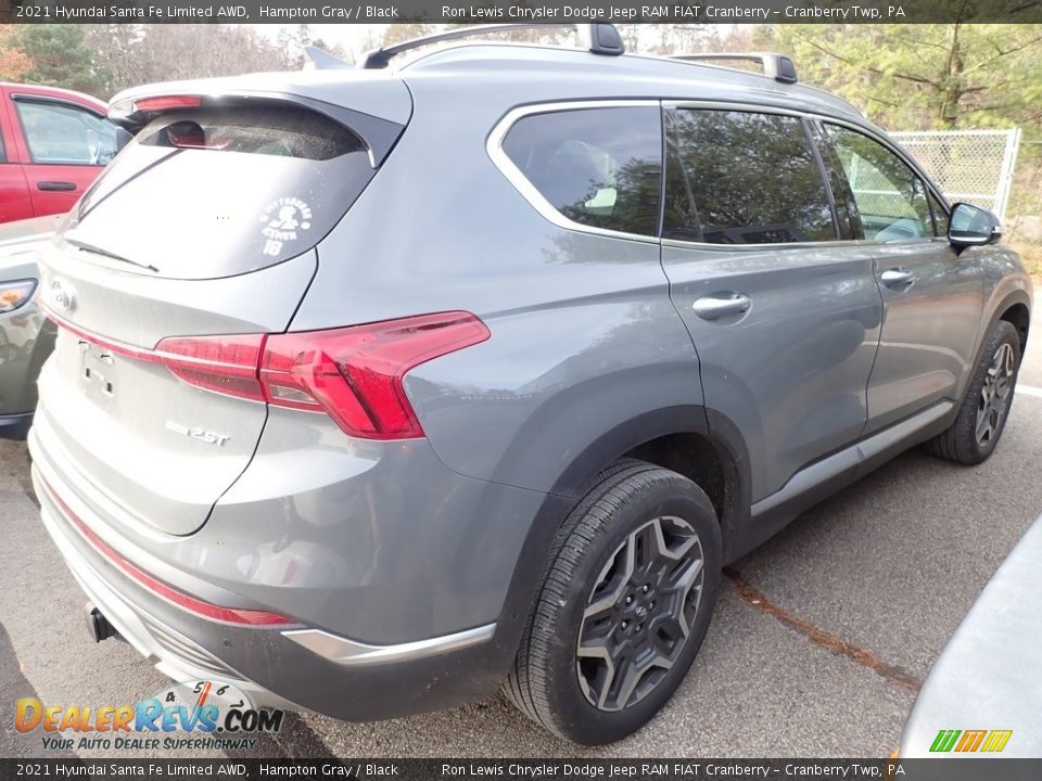 2021 Hyundai Santa Fe Limited AWD Hampton Gray / Black Photo #3