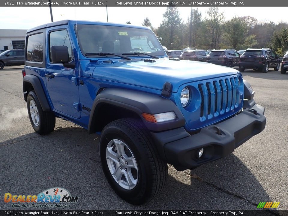 2021 Jeep Wrangler Sport 4x4 Hydro Blue Pearl / Black Photo #3