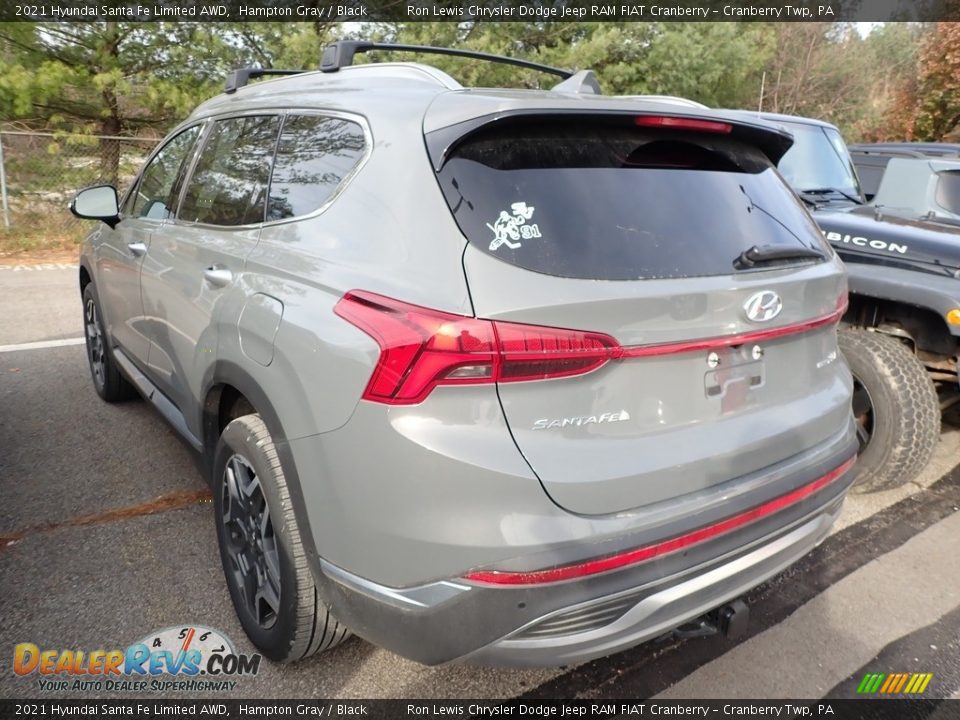 2021 Hyundai Santa Fe Limited AWD Hampton Gray / Black Photo #4