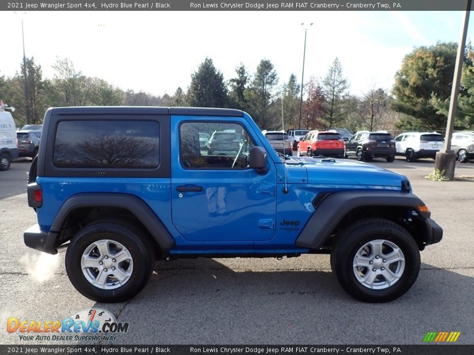 2021 Jeep Wrangler Sport 4x4 Hydro Blue Pearl / Black Photo #4