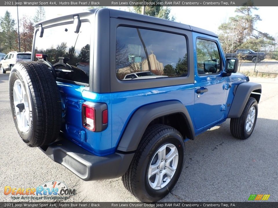 2021 Jeep Wrangler Sport 4x4 Hydro Blue Pearl / Black Photo #5