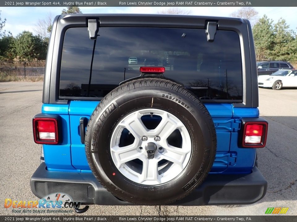 2021 Jeep Wrangler Sport 4x4 Hydro Blue Pearl / Black Photo #6