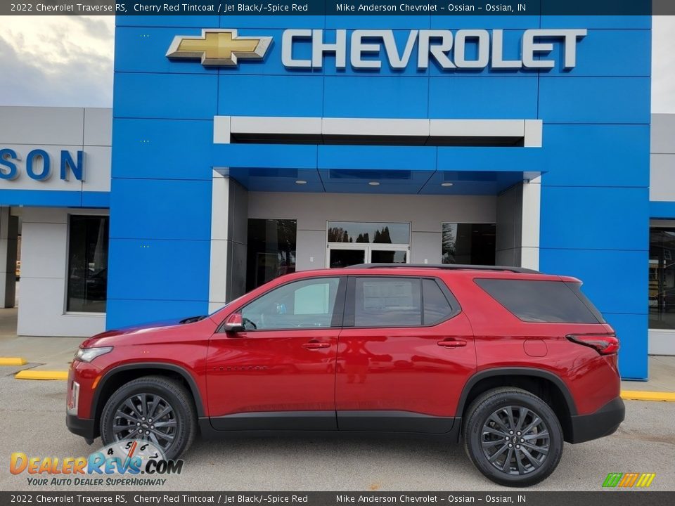Cherry Red Tintcoat 2022 Chevrolet Traverse RS Photo #1