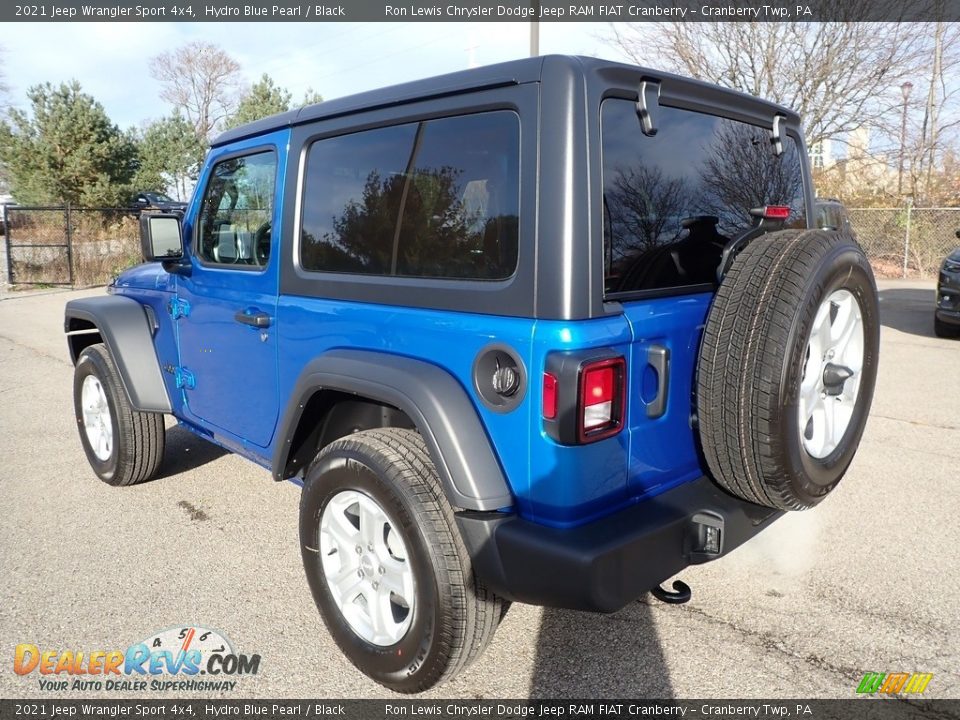 2021 Jeep Wrangler Sport 4x4 Hydro Blue Pearl / Black Photo #8