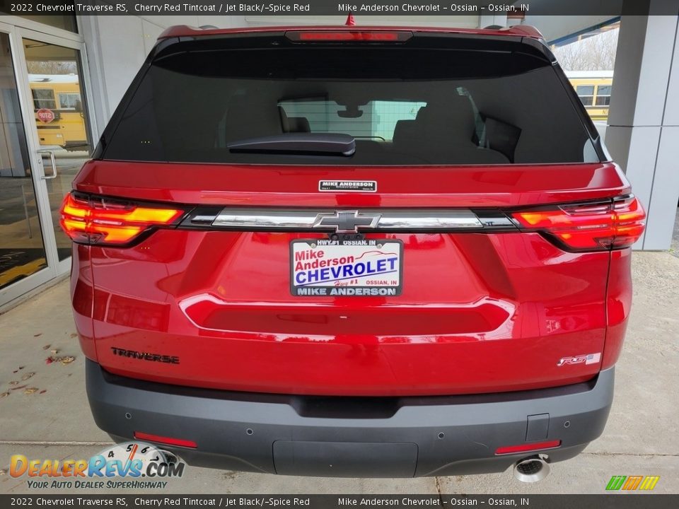 2022 Chevrolet Traverse RS Cherry Red Tintcoat / Jet Black/­Spice Red Photo #5