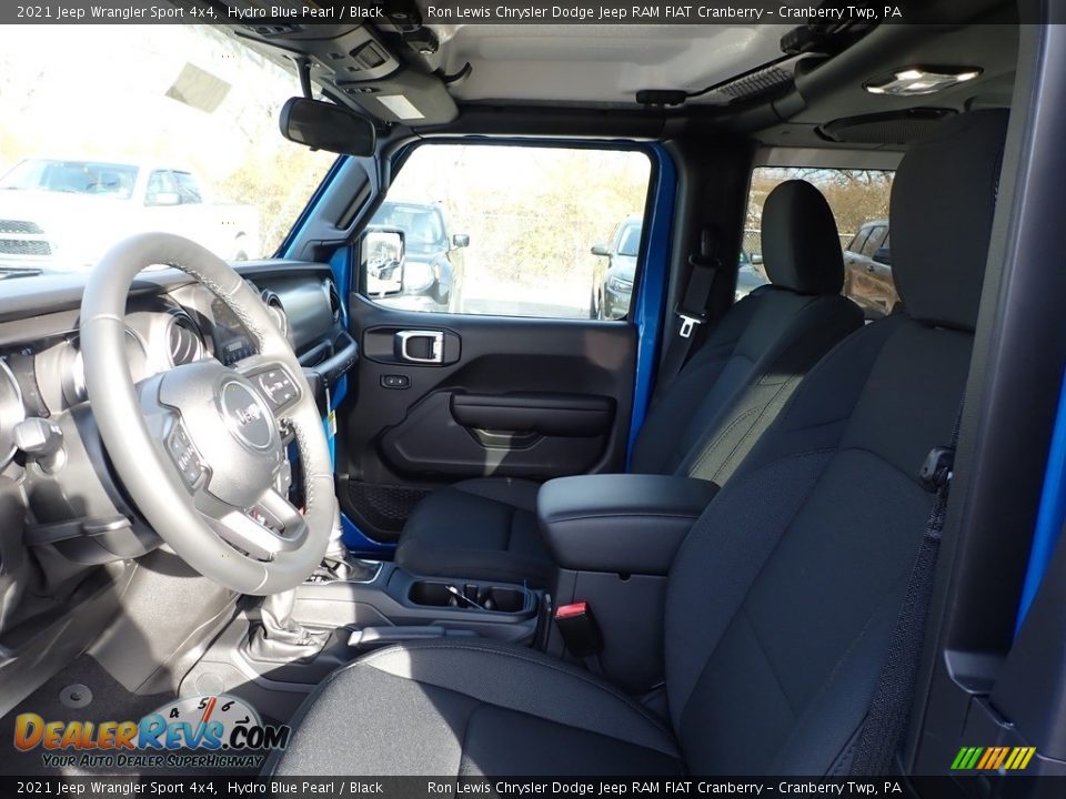 2021 Jeep Wrangler Sport 4x4 Hydro Blue Pearl / Black Photo #13