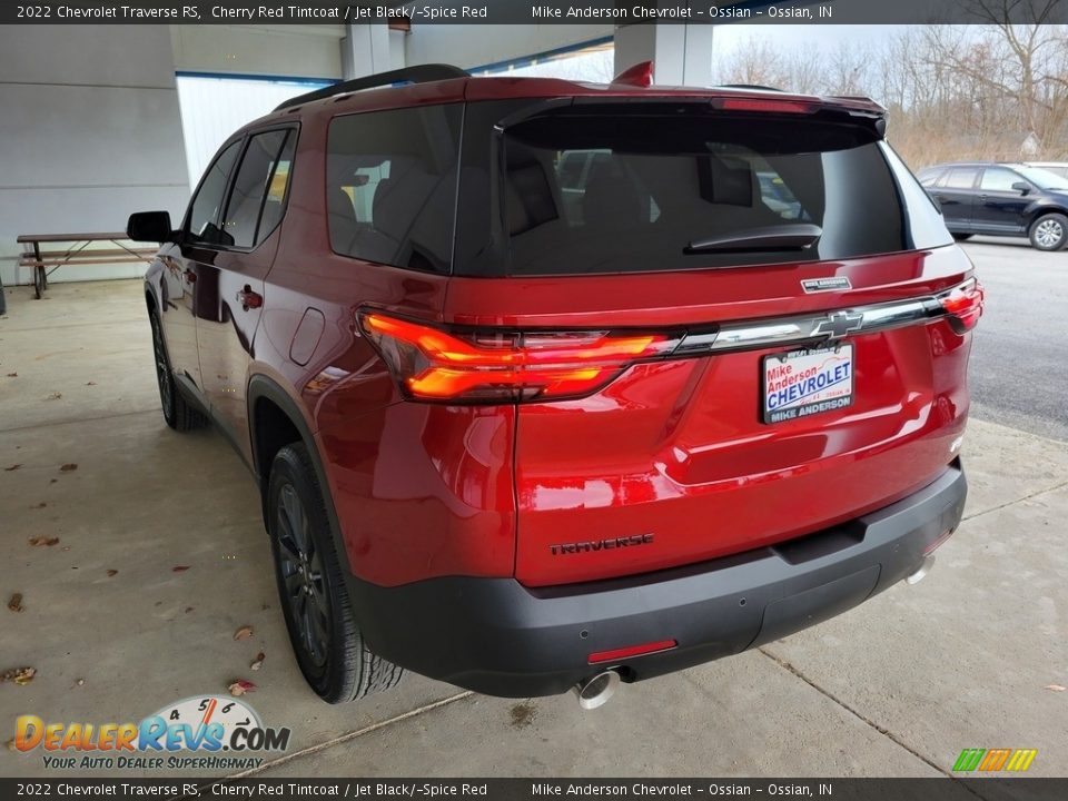 2022 Chevrolet Traverse RS Cherry Red Tintcoat / Jet Black/­Spice Red Photo #9