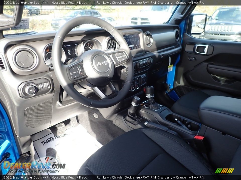 2021 Jeep Wrangler Sport 4x4 Hydro Blue Pearl / Black Photo #15
