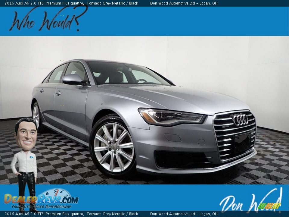 2016 Audi A6 2.0 TFSI Premium Plus quattro Tornado Grey Metallic / Black Photo #1