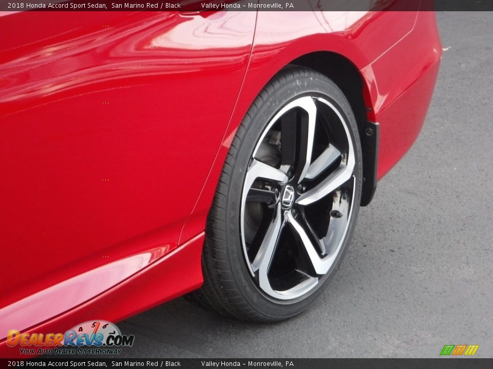 2018 Honda Accord Sport Sedan San Marino Red / Black Photo #3