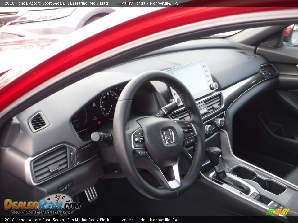 2018 Honda Accord Sport Sedan San Marino Red / Black Photo #10