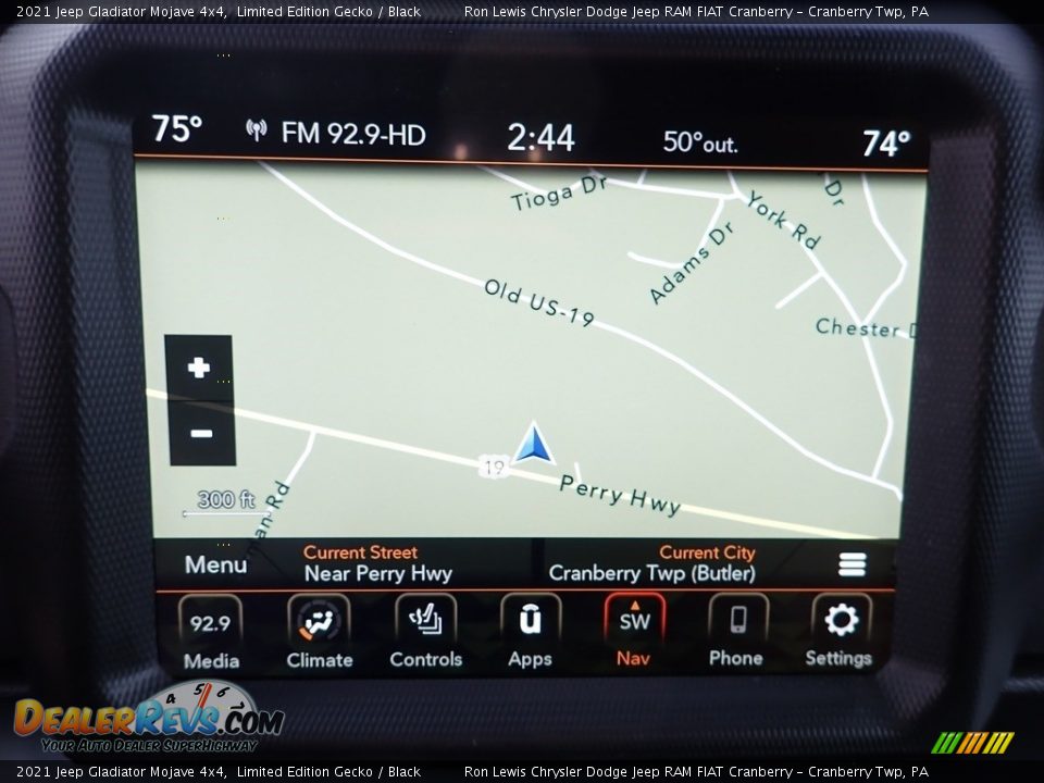 Navigation of 2021 Jeep Gladiator Mojave 4x4 Photo #17