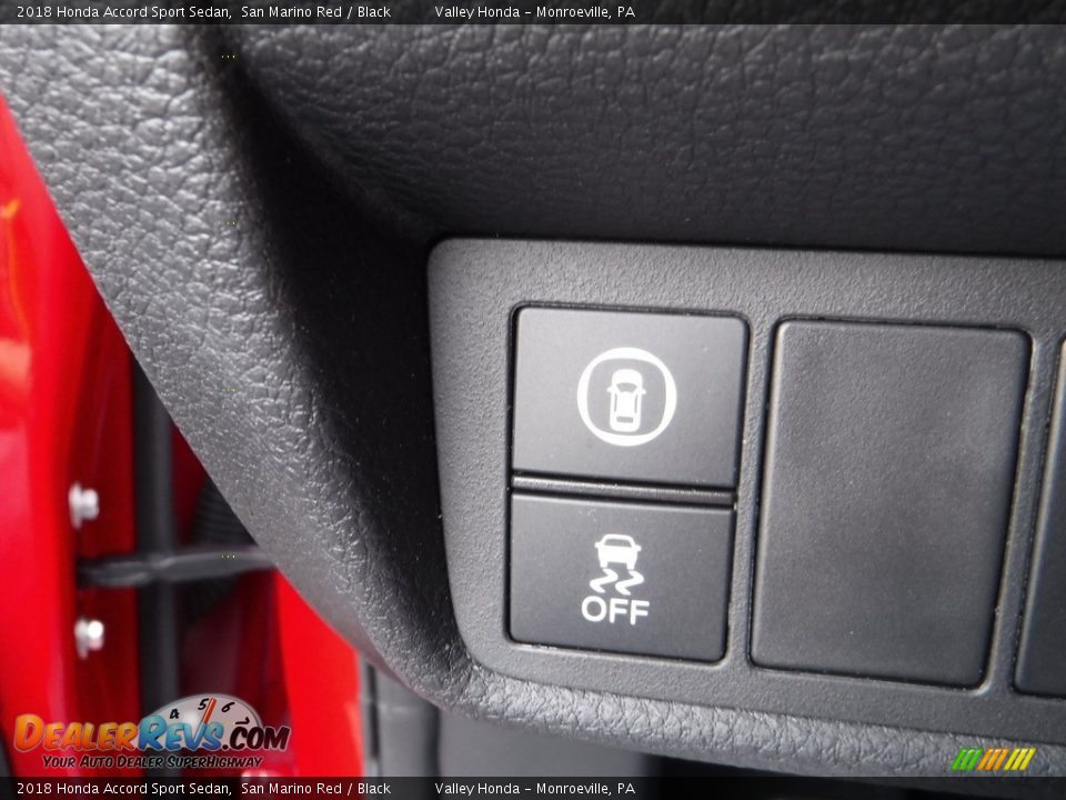 2018 Honda Accord Sport Sedan San Marino Red / Black Photo #13