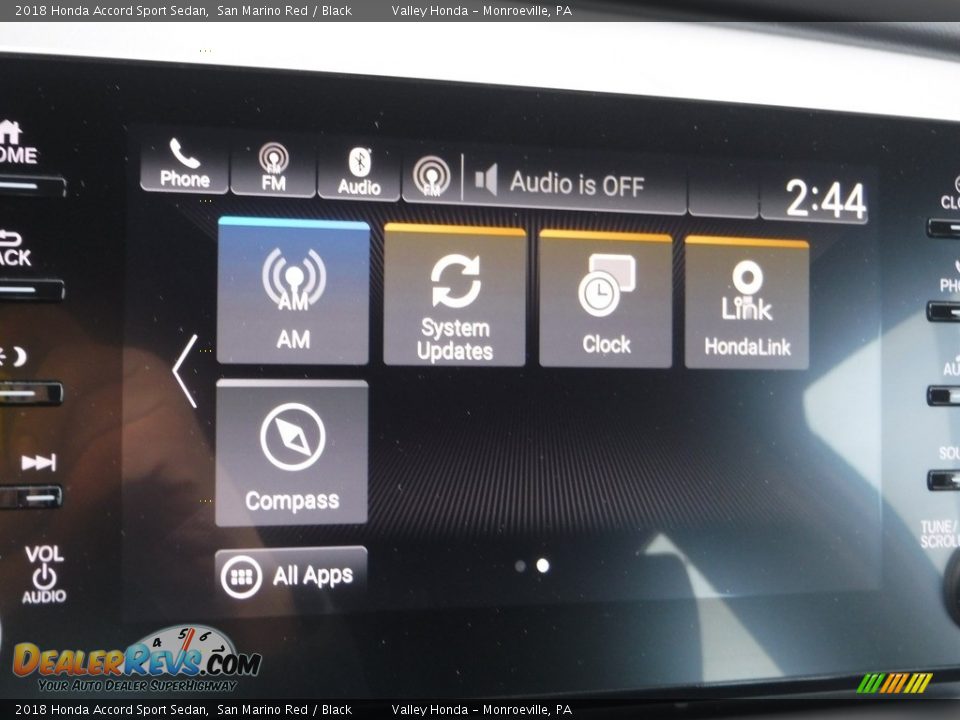 2018 Honda Accord Sport Sedan San Marino Red / Black Photo #17