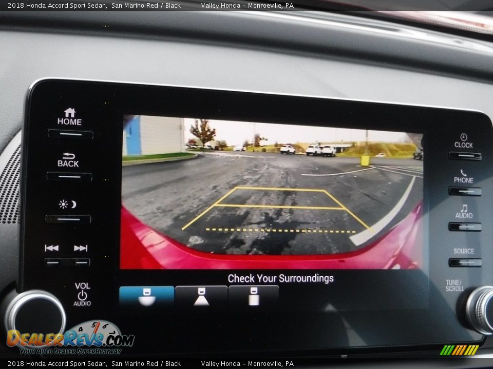 2018 Honda Accord Sport Sedan San Marino Red / Black Photo #18
