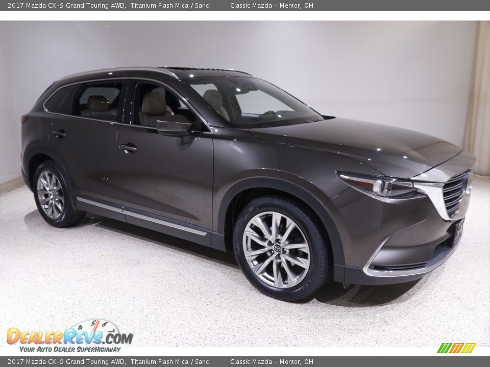 2017 Mazda CX-9 Grand Touring AWD Titanium Flash Mica / Sand Photo #1