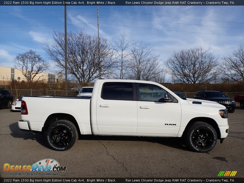 2022 Ram 1500 Big Horn Night Edition Crew Cab 4x4 Bright White / Black Photo #4