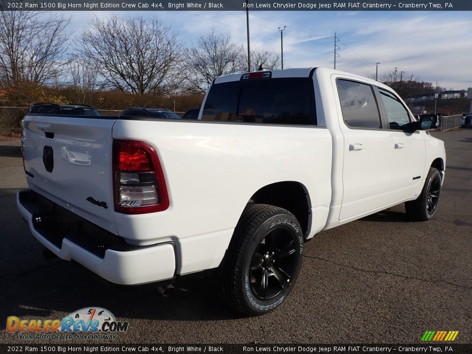 2022 Ram 1500 Big Horn Night Edition Crew Cab 4x4 Bright White / Black Photo #5