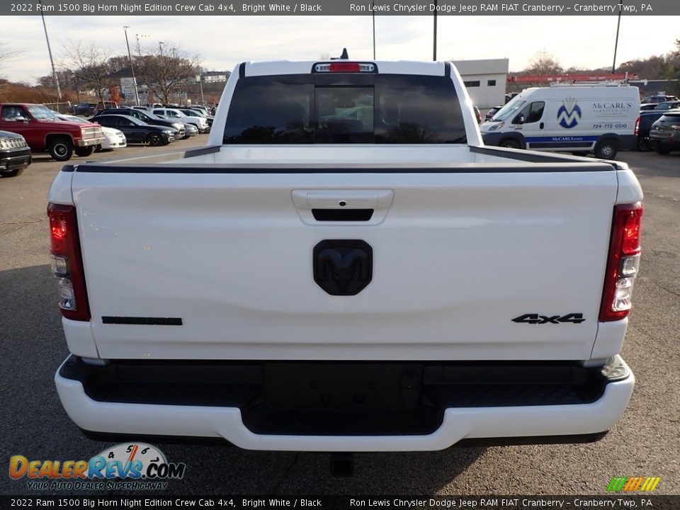 2022 Ram 1500 Big Horn Night Edition Crew Cab 4x4 Bright White / Black Photo #6