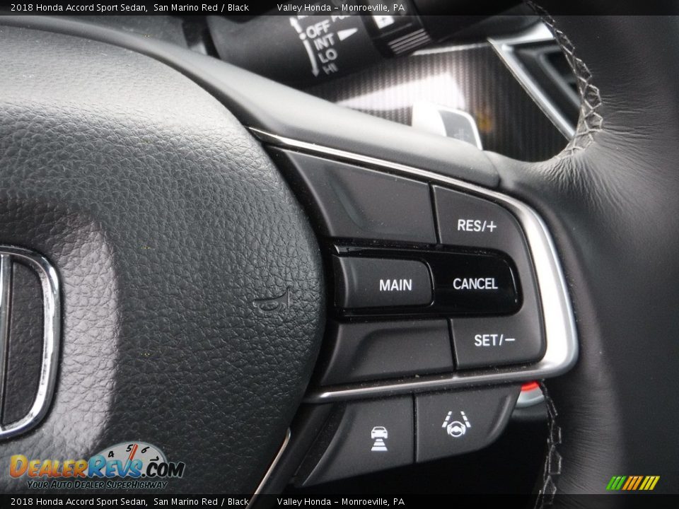 2018 Honda Accord Sport Sedan San Marino Red / Black Photo #20