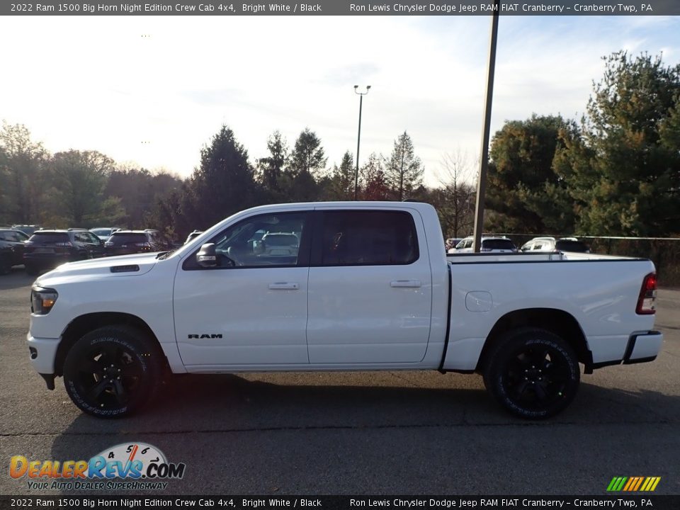 2022 Ram 1500 Big Horn Night Edition Crew Cab 4x4 Bright White / Black Photo #8