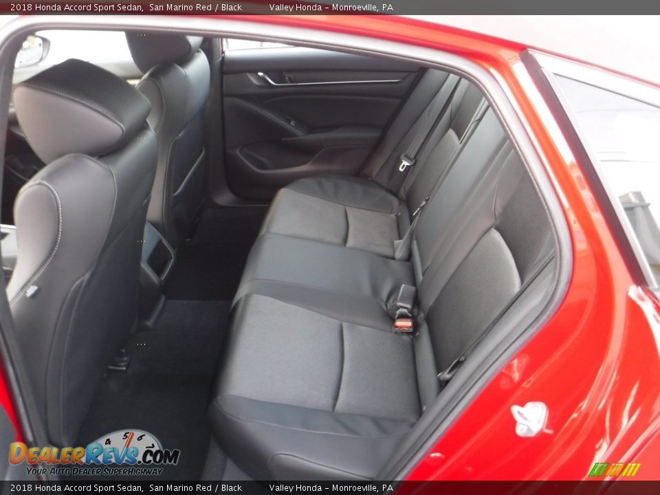 2018 Honda Accord Sport Sedan San Marino Red / Black Photo #24