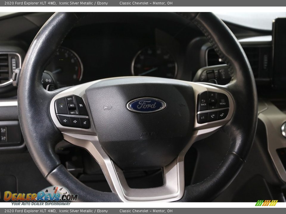2020 Ford Explorer XLT 4WD Iconic Silver Metallic / Ebony Photo #7