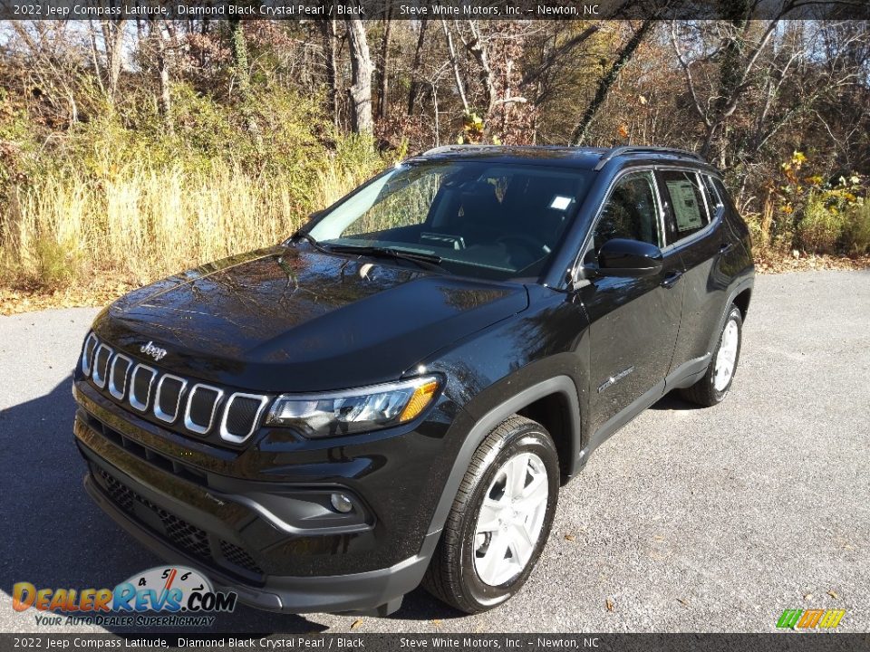 2022 Jeep Compass Latitude Diamond Black Crystal Pearl / Black Photo #2