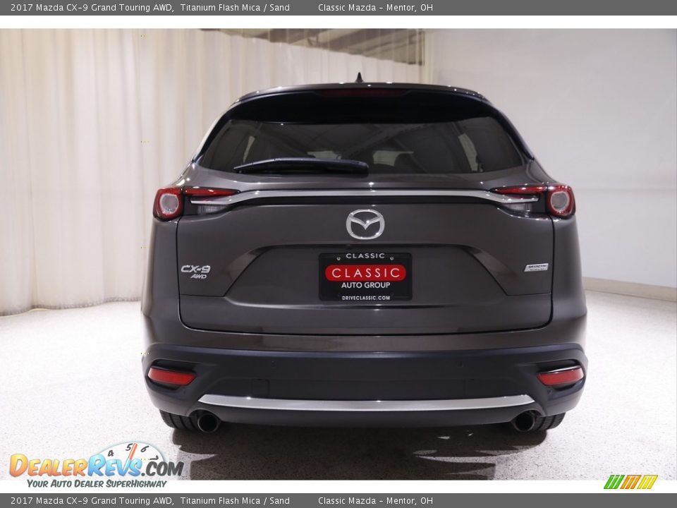 2017 Mazda CX-9 Grand Touring AWD Titanium Flash Mica / Sand Photo #19