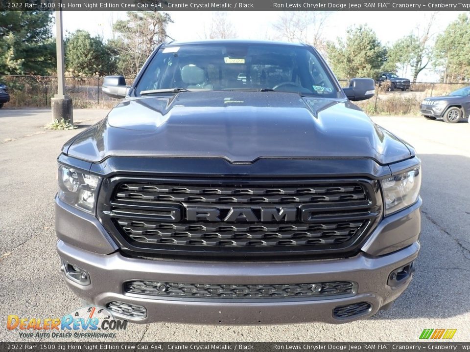 2022 Ram 1500 Big Horn Night Edition Crew Cab 4x4 Granite Crystal Metallic / Black Photo #2