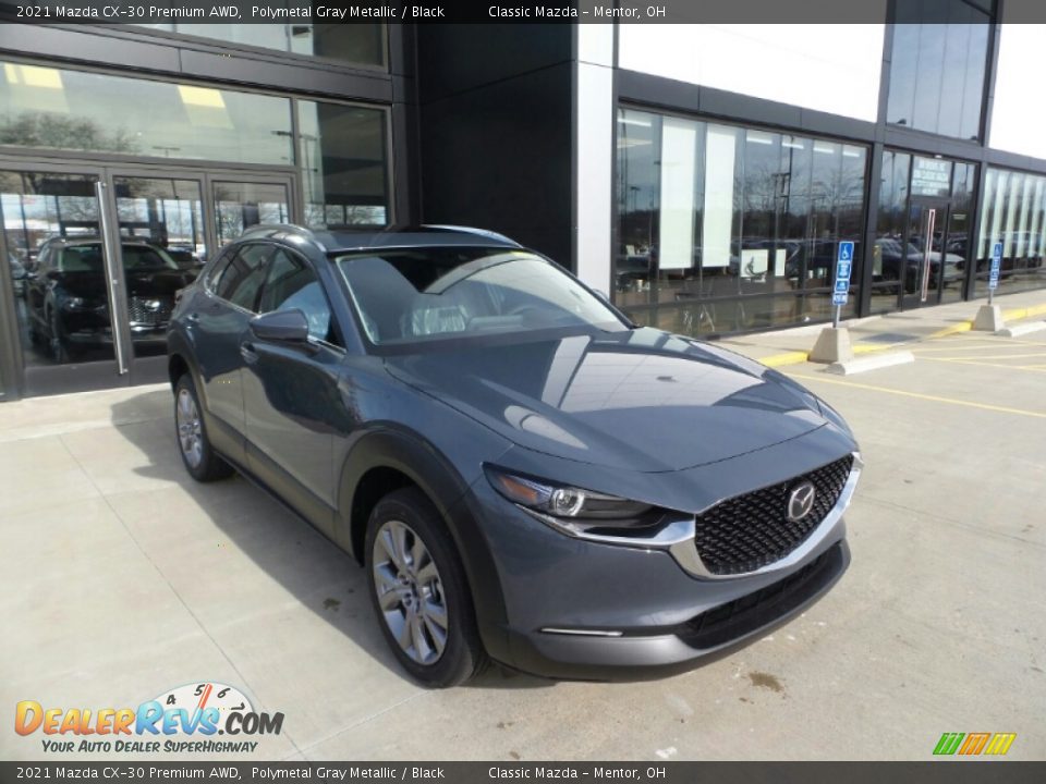2021 Mazda CX-30 Premium AWD Polymetal Gray Metallic / Black Photo #1