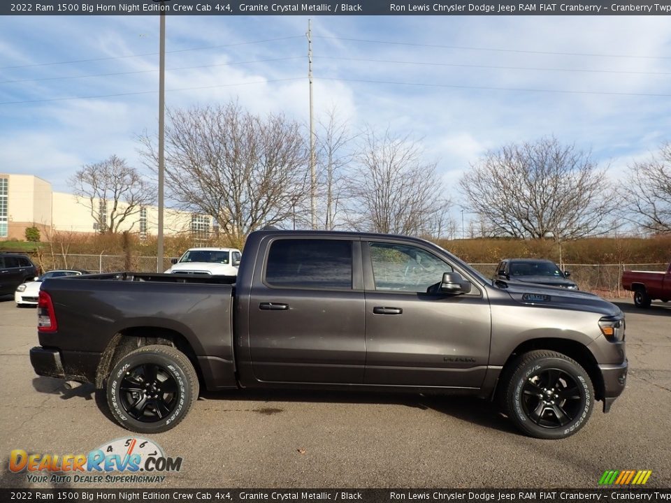 Granite Crystal Metallic 2022 Ram 1500 Big Horn Night Edition Crew Cab 4x4 Photo #4