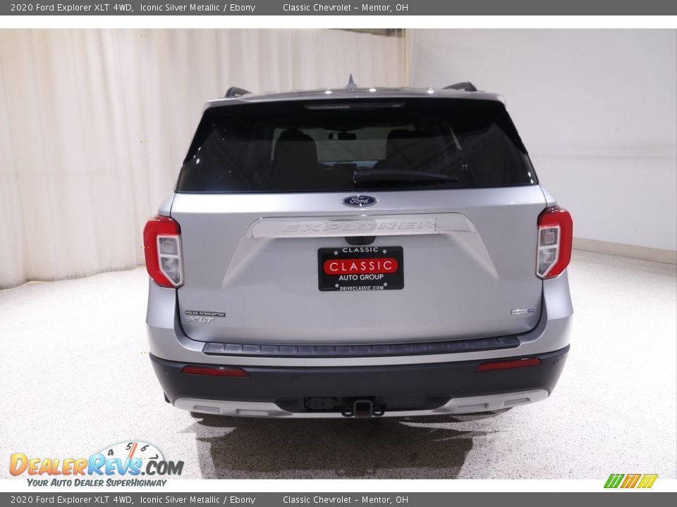 2020 Ford Explorer XLT 4WD Iconic Silver Metallic / Ebony Photo #19