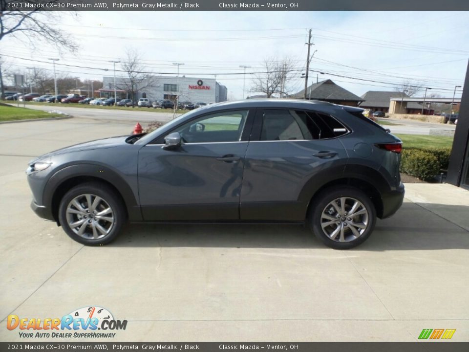 2021 Mazda CX-30 Premium AWD Polymetal Gray Metallic / Black Photo #6