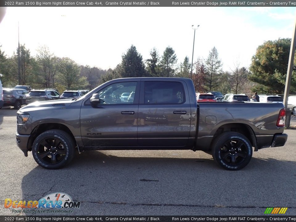 2022 Ram 1500 Big Horn Night Edition Crew Cab 4x4 Granite Crystal Metallic / Black Photo #8