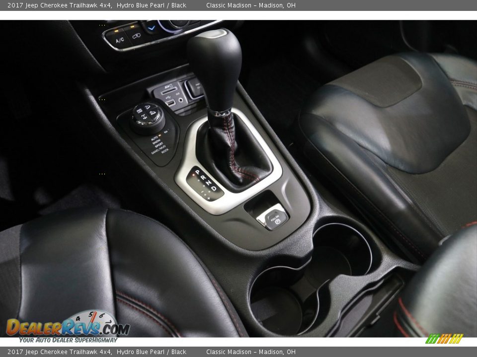 2017 Jeep Cherokee Trailhawk 4x4 Hydro Blue Pearl / Black Photo #13