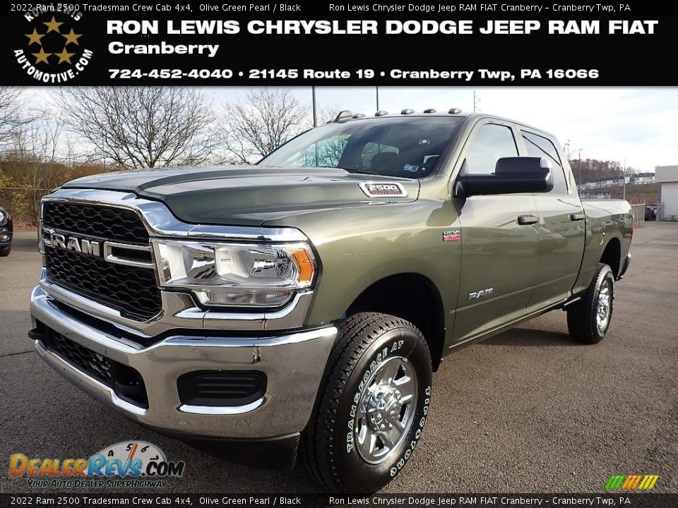 2022 Ram 2500 Tradesman Crew Cab 4x4 Olive Green Pearl / Black Photo #1