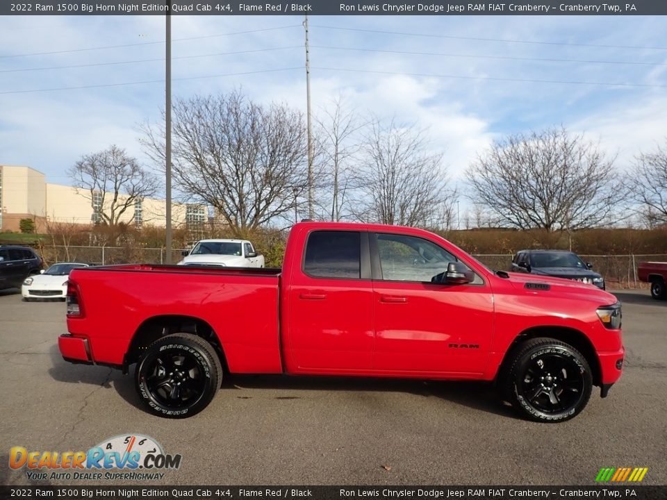 Flame Red 2022 Ram 1500 Big Horn Night Edition Quad Cab 4x4 Photo #4