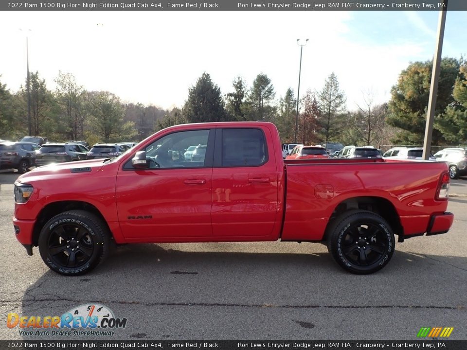 Flame Red 2022 Ram 1500 Big Horn Night Edition Quad Cab 4x4 Photo #8