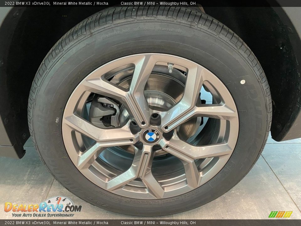 2022 BMW X3 xDrive30i Mineral White Metallic / Mocha Photo #3