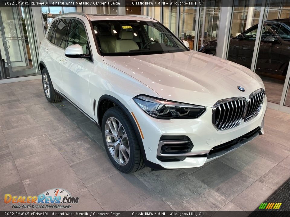 2022 BMW X5 xDrive40i Mineral White Metallic / Canberra Beige Photo #1