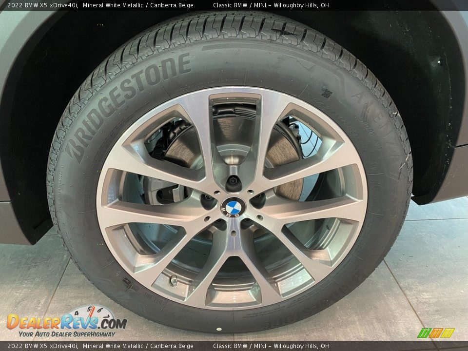 2022 BMW X5 xDrive40i Mineral White Metallic / Canberra Beige Photo #3