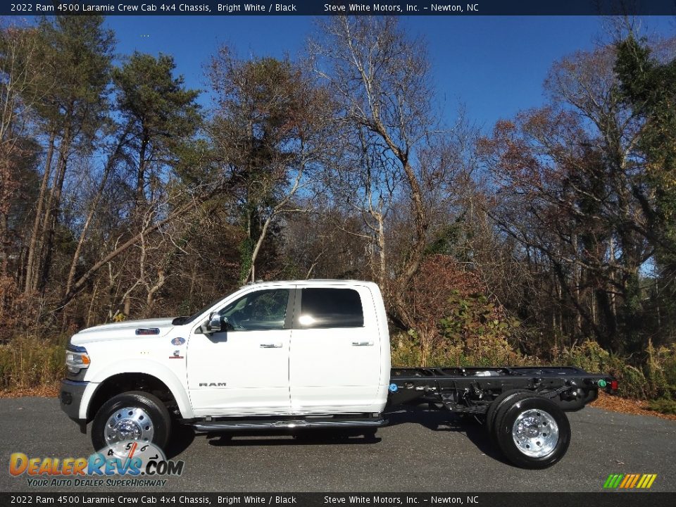 2022 Ram 4500 Laramie Crew Cab 4x4 Chassis Bright White / Black Photo #1