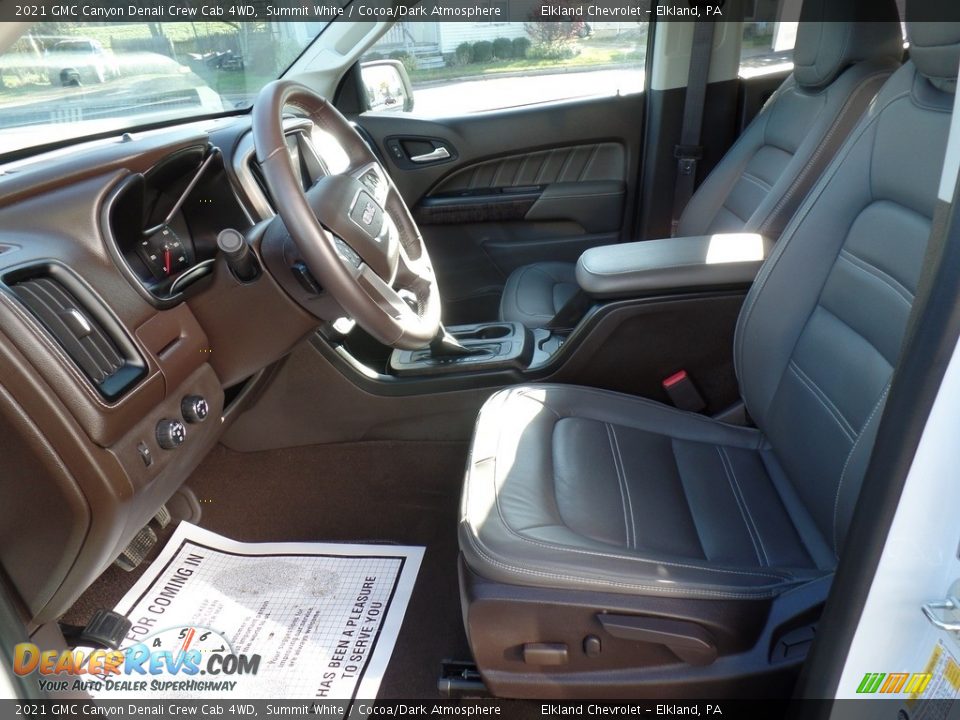 Cocoa/Dark Atmosphere Interior - 2021 GMC Canyon Denali Crew Cab 4WD Photo #15