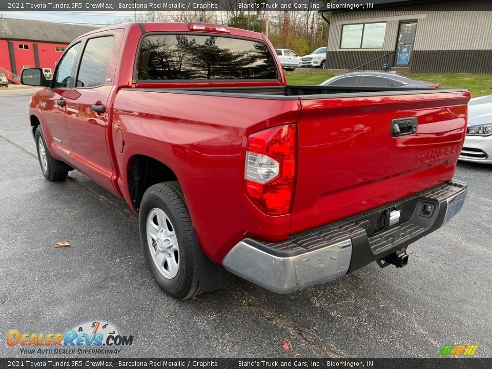 2021 Toyota Tundra SR5 CrewMax Barcelona Red Metallic / Graphite Photo #8