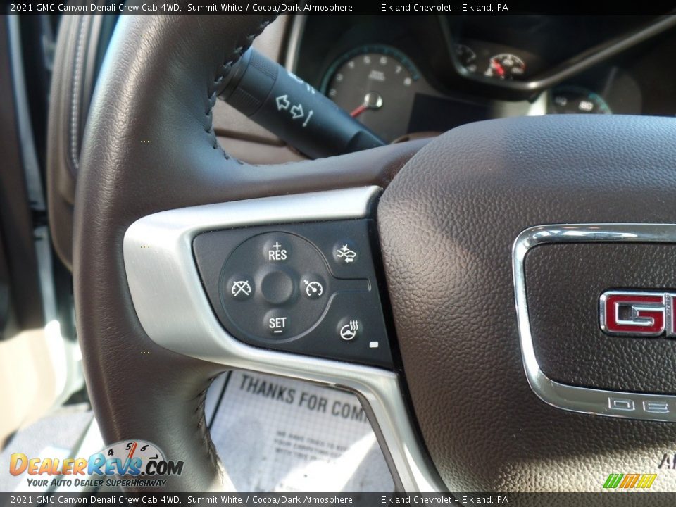 2021 GMC Canyon Denali Crew Cab 4WD Steering Wheel Photo #19