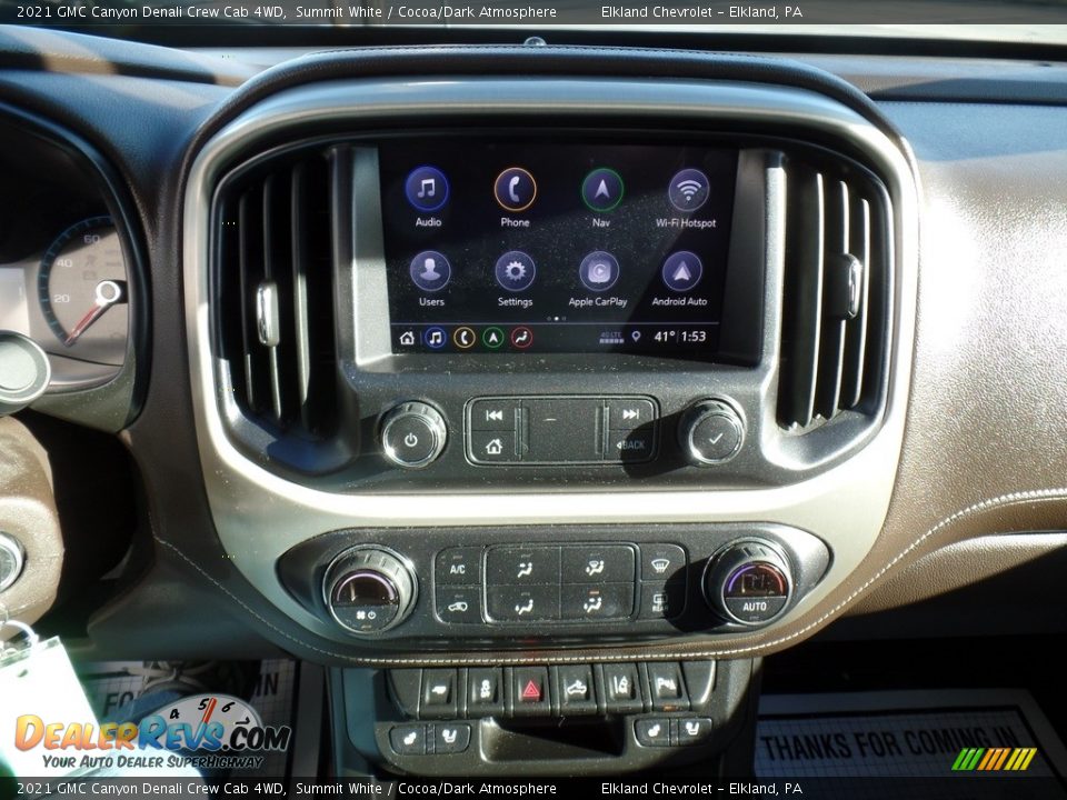 Controls of 2021 GMC Canyon Denali Crew Cab 4WD Photo #23